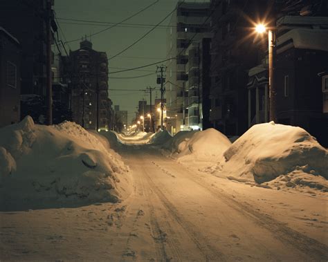 北海道 フリー素材 - 雪景色と温泉の不思議な関係